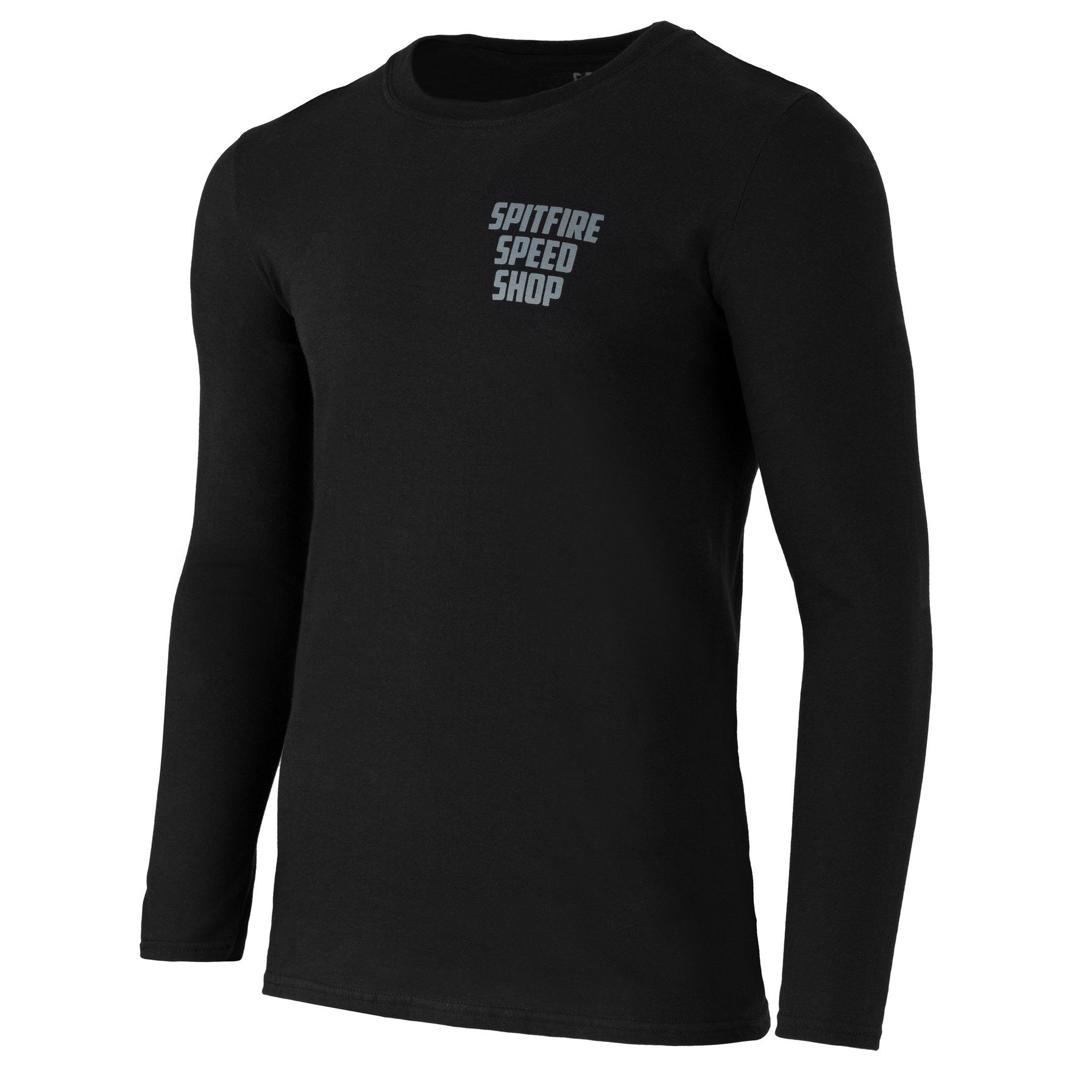 Spitfire Black Long Sleeve T-Shirt With Grey Logo