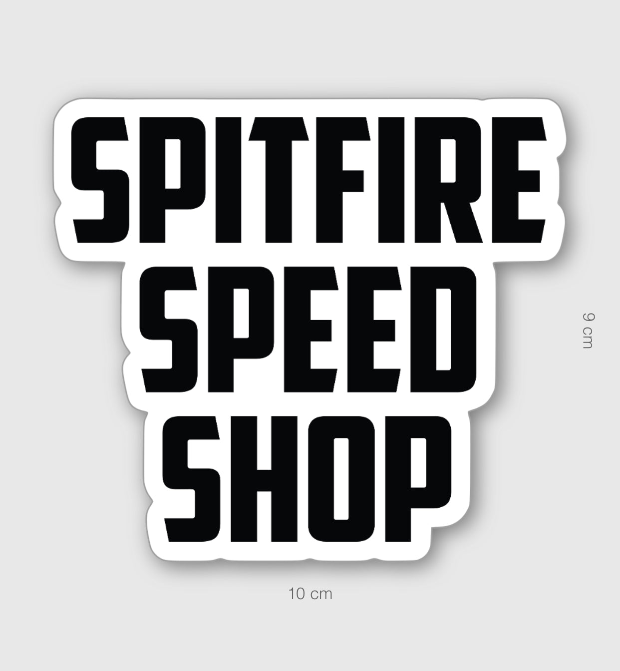 Spitfire Text Sticker Large